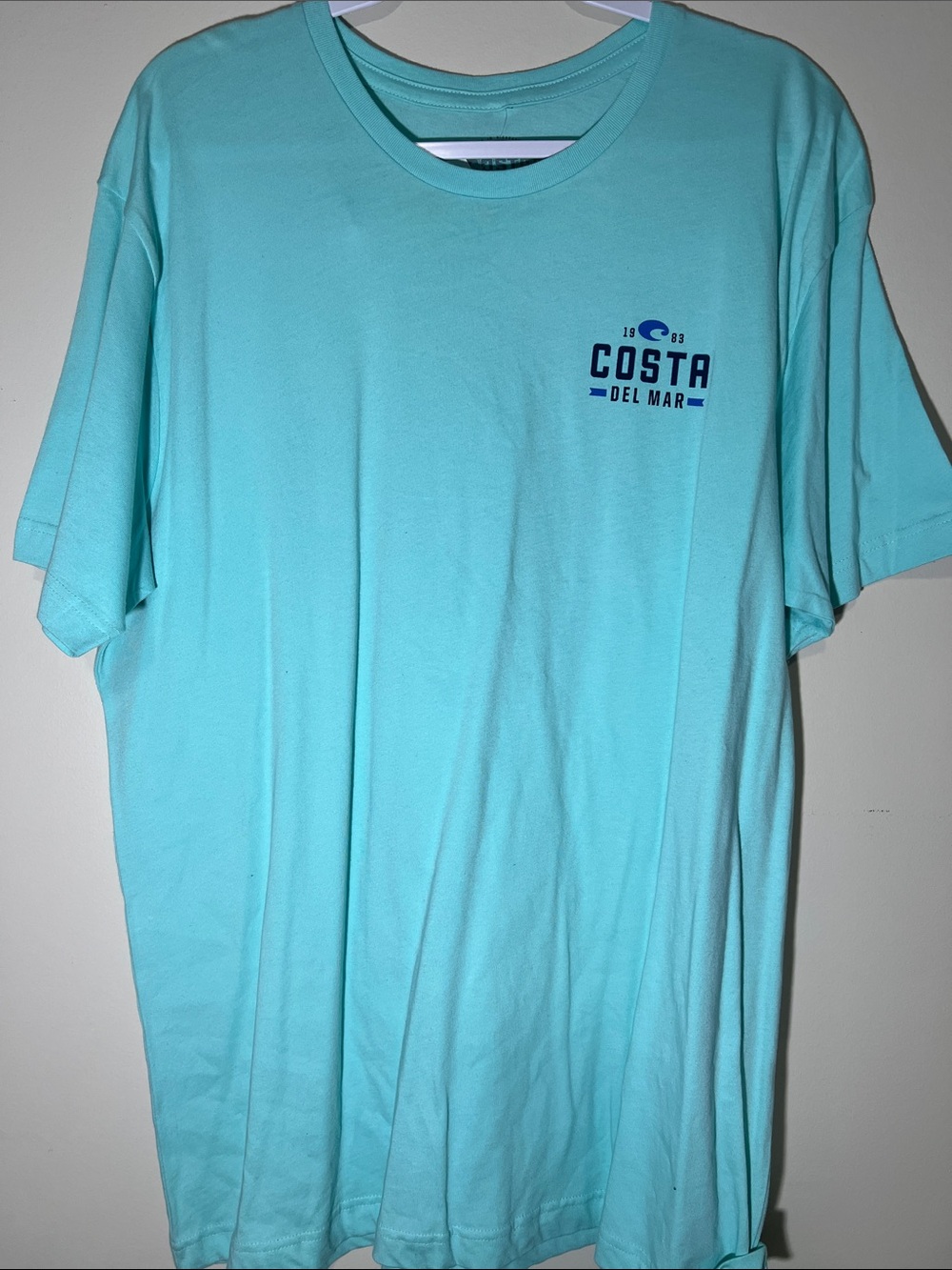 Costa Men’s Short-Sleeve Tee in Aqua Blue